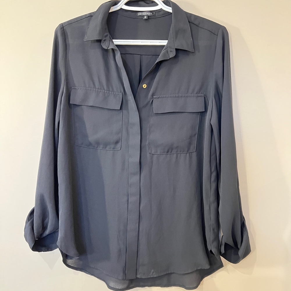 Dynamite black Button-Down Shirt